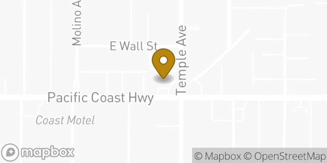 Map showing the location of 7-Eleven in Signal Hill, CA 90755