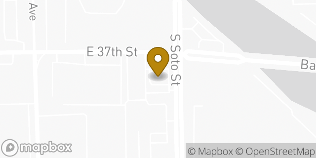 Map showing the location of McDonald's in Vernon, CA 90058