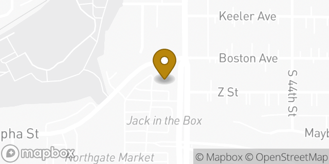 Map showing the location of AutoZone in San Diego, CA 92113