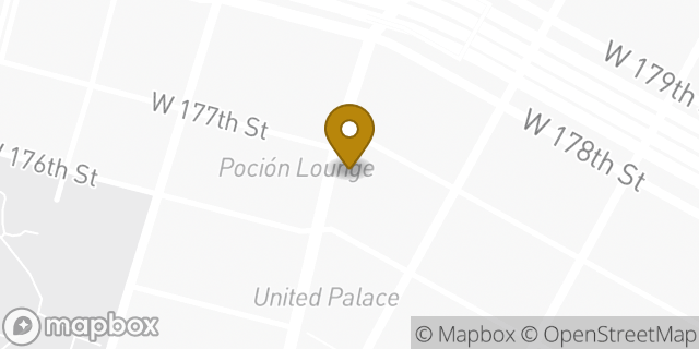 Map showing the location of Planet Fitness in New York, NY 10033