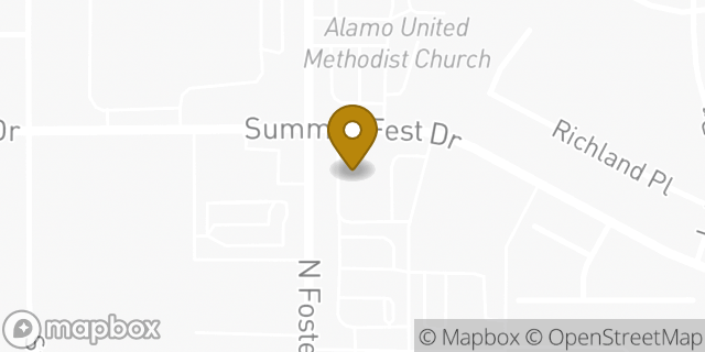Map showing the location of Buffalo Wild Wings in San Antonio, TX 78244