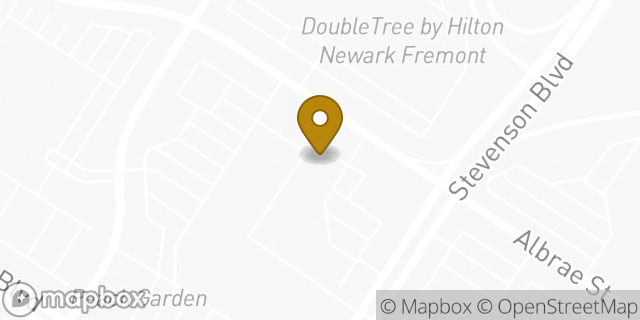 Map showing the location of Starbucks in Newark, CA 94560