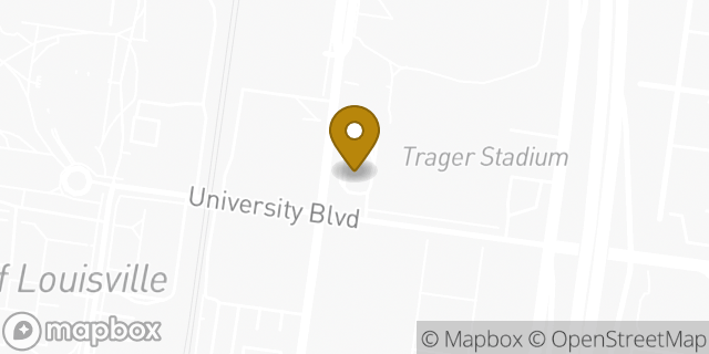 Map showing the location of McDonald's in Louisville, KY 40208