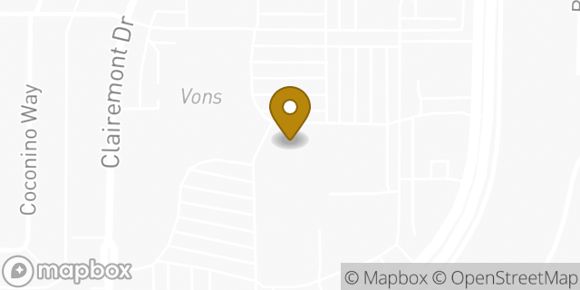 Map showing the location of Amazon Locker - Aidyn in San Diego, CA 92117