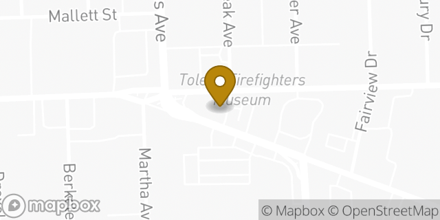 Map showing the location of Subway in Toledo, OH 43612
