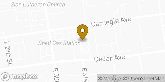 Map showing the location of McDonald's in Cleveland, OH 44115