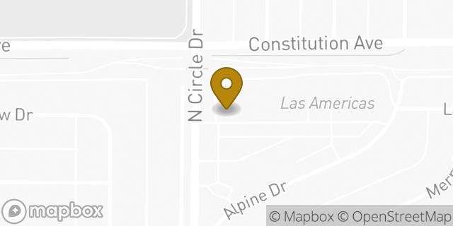 Map showing the location of Subway in Colorado Springs, CO 80909