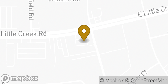 Map showing the location of 7-Eleven in Norfolk, VA 23518