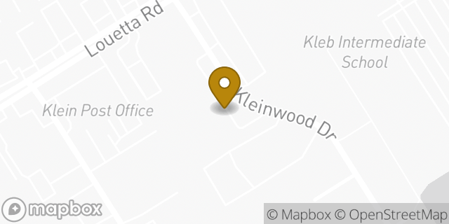 Map showing the location of Kleinwood Church of Christ in Spring, TX 77379