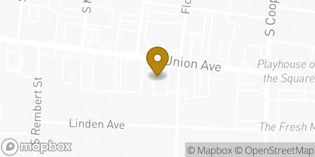 Map showing the location of McDonald's in Memphis, TN 38104
