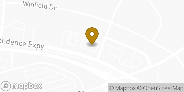 Map showing the location of Starbucks in Charlotte, NC 28205