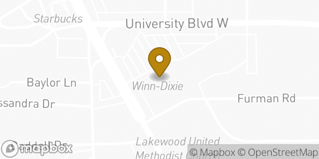 Map showing the location of Winn Dixie in Jacksonville, FL 32217