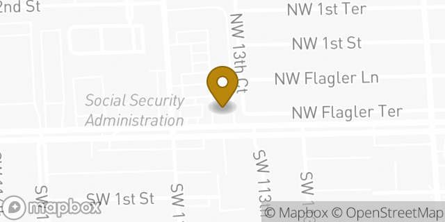 Map showing the location of Subway in Sweetwater, FL 33174