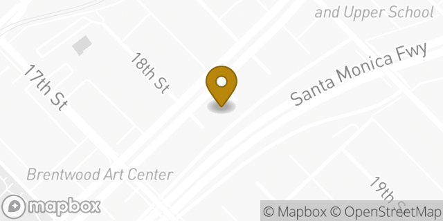 Map showing the location of CrossFit Los Angeles (LA) in Santa Monica, CA