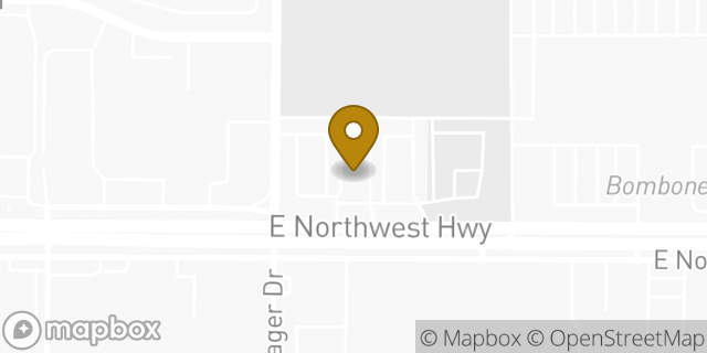 Map showing the location of Northwest Hwy Near I-635 in Dallas, TX 75218