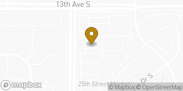 Map showing the location of Subway in Fargo, ND 58103