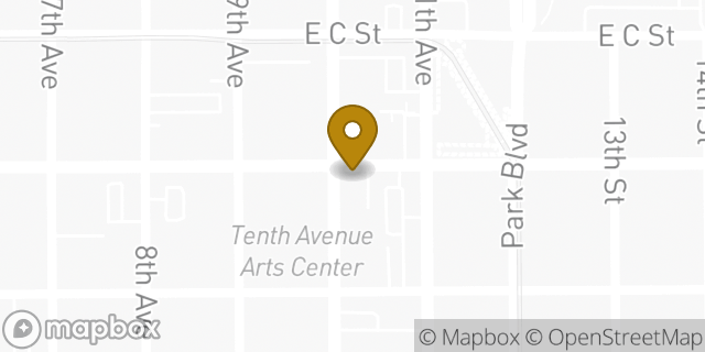 Map showing the location of Papa Johns Pizza in San Diego, CA 92101