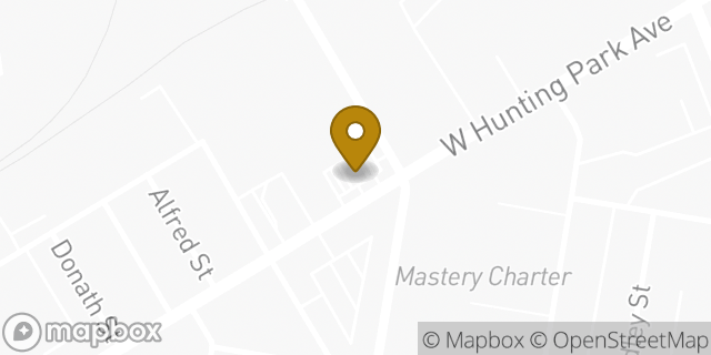 Map showing the location of Amazon Locker - Garnish in Philadelphia, PA 19140
