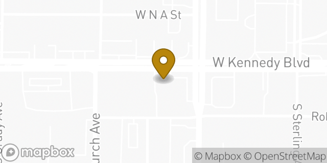 Map showing the location of American Legion Post 5 in Tampa, FL 33609