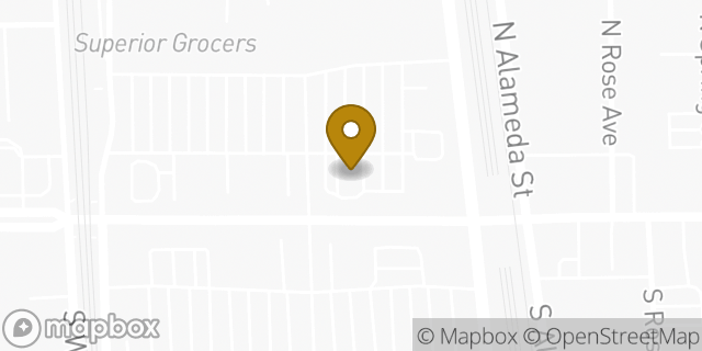 Map showing the location of Chase Bank in Compton, CA 90220