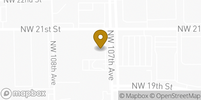 Map showing the location of Subway in Sweetwater, FL 33172