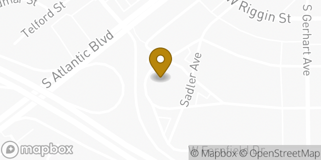 Map showing the location of The Church of Jesus Christ of Latter-day Saints in Monterey Park, CA 91754