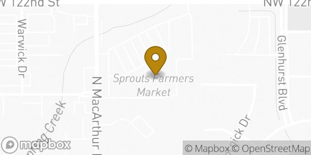 Map showing the location of Sprouts Farmers Market in Oklahoma City, OK 73162