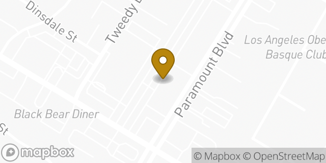 Map showing the location of Vons in Downey, CA 90240