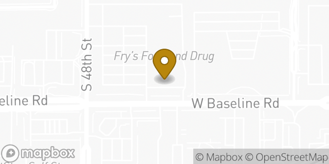 Map showing the location of Subway in Tempe, AZ 85283