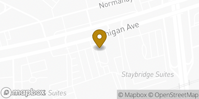 Map showing the location of Dunkin' in Dearborn, MI 48124