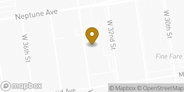 Map showing the location of Amazon Locker - Pedigree in Brooklyn, NY 11224