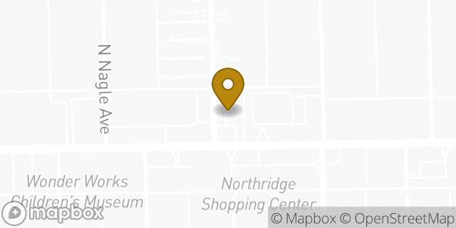 Map showing the location of Dunkin' in Chicago, IL 60639