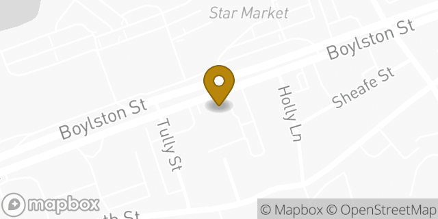 Map showing the location of FedEx Office Print & Ship Center in Chestnut Hill, MA 02467