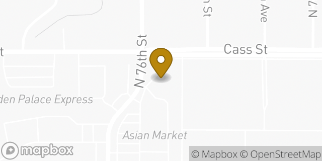 Map showing the location of Amazon Locker - Kalamata in Omaha, NE 68114