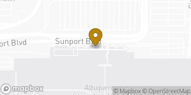 Map showing the location of Delta Terminal - Albuquerque International Sunport in Albuquerque, NM 87106