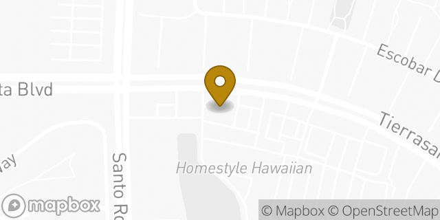 Map showing the location of Chase Bank in San Diego, CA 92124