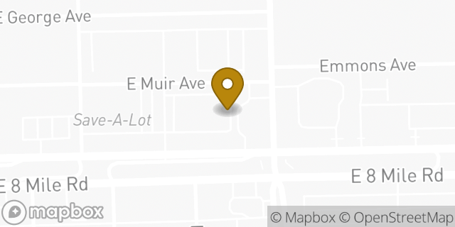 Map showing the location of Walgreens in Hazel Park, MI 48030