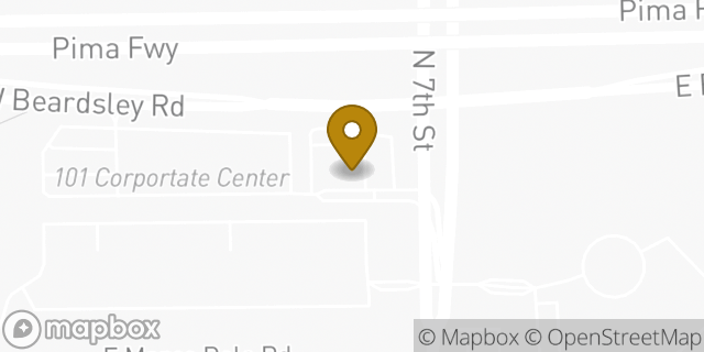 Map showing the location of Amazon Locker - Enthusiasm in Phoenix, AZ 85024