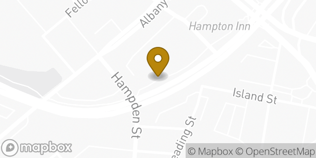 Map showing the location of Enterprise Rent-A-Car in Boston, MA 02119
