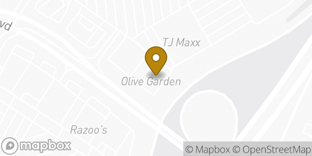 Map showing the location of Olive Garden Italian Restaurant in Concord, NC 28027