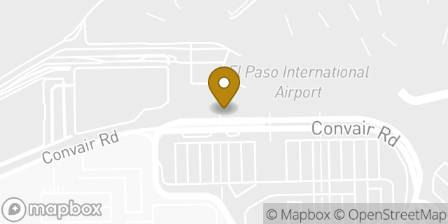 Map showing the location of National Car Rental in El Paso, TX 79925