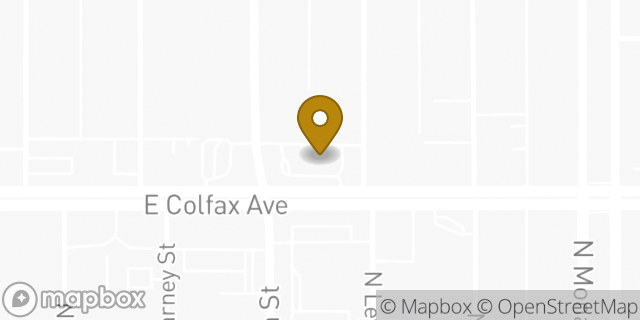 Map showing the location of McDonald's in Denver, CO 80220
