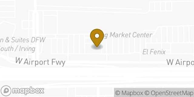Map showing the location of Olive Garden in Irving, TX 75062