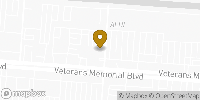 Map showing the location of Chase Bank in Metairie, LA 70003