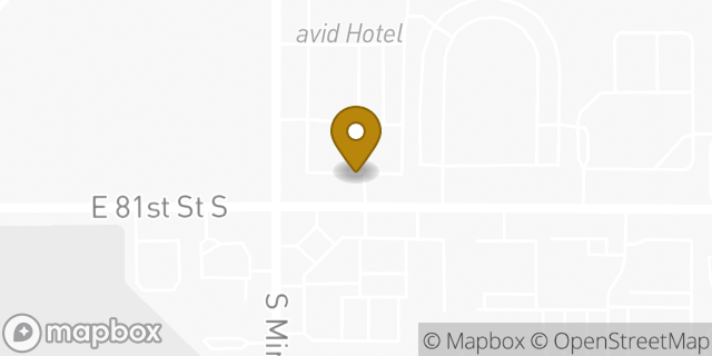 Map showing the location of Baskin-Robbins in Tulsa, OK 74133