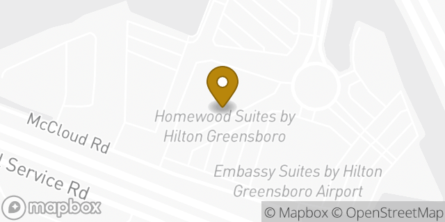 Map showing the location of Amazon Locker - Geology in Greensboro, NC 27409