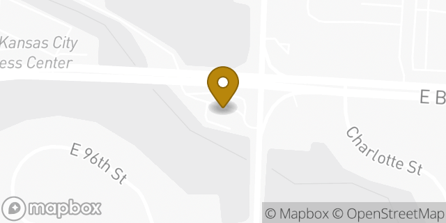 Map showing the location of Amazon Locker - Grandpa in Kansas City, MO 64131