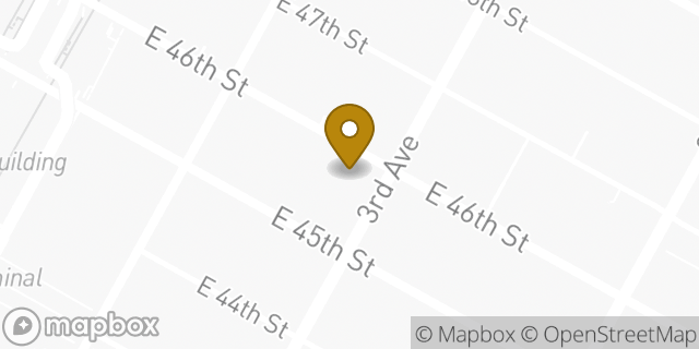 Map showing the location of Citibank in New York, NY 10017