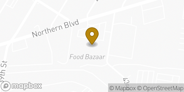 Map showing the location of Dunkin' in Long Island City, NY 11101