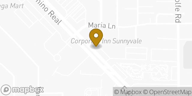Map showing the location of Enterprise in Sunnyvale, CA 94087